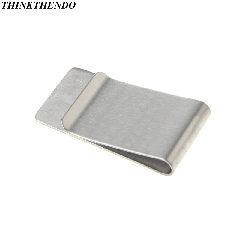 Тонкий Высококачественный тонкий бумажник с зажимом для денег из нержавеющей