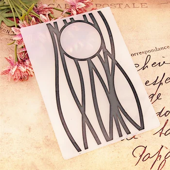 

12.7x17.8cm Crack grid wreath paper Embossing folders Plastic Scrapbooking DIY Template Fondant Cake Photo Album Card Making