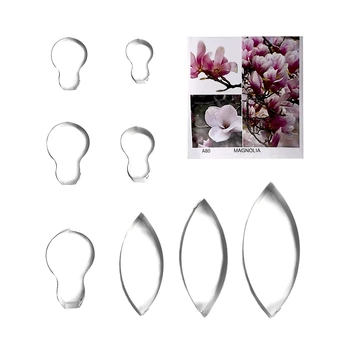 

Magnolia fondant sugar flower cutters baking cake decorations Polymer Clay Cold Porcelain gumpaste tools