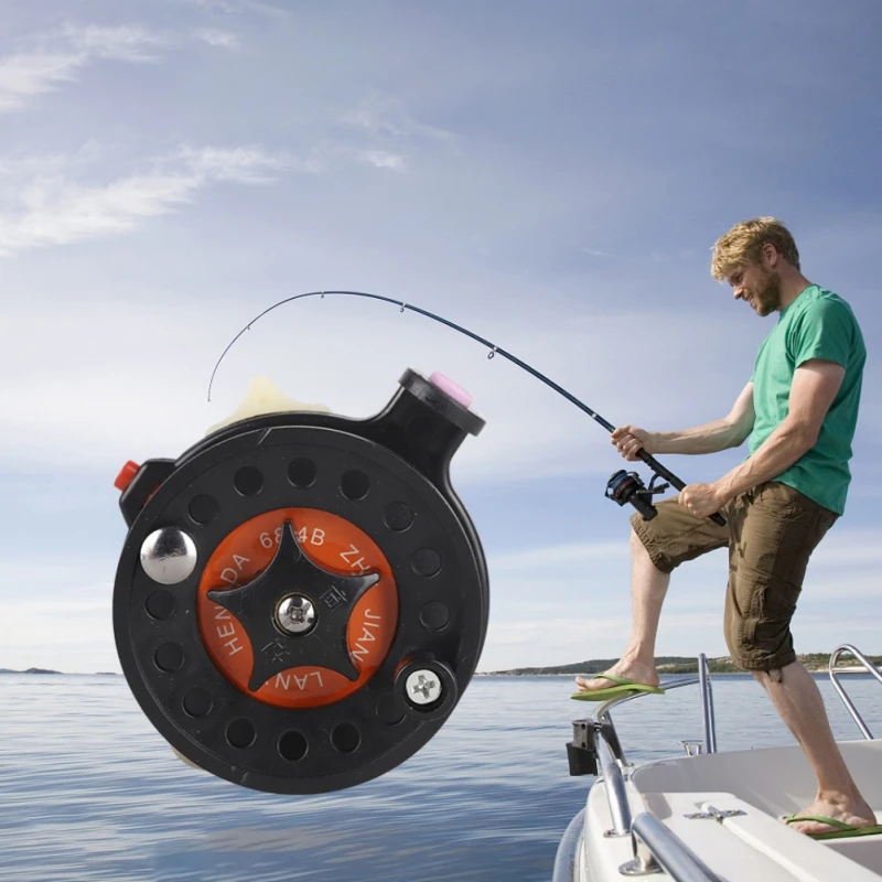 Новое поступление, пластиковые катушки для подледной рыбалки, рыболовные снасти с круглым колесом, Аксессуары для рыбалки