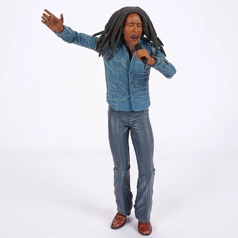 Bob Marley Music Legends Jamaica Singer MicrophoneAction Figure Model Gift 