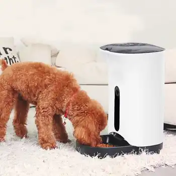 

Hot Wifi Automatic Pet Feeder Dog Cat Feeding Dry Food Plastic Bowl Automatic Dispenser Camera Timer Pet Dog Feeder Puppy Suppli