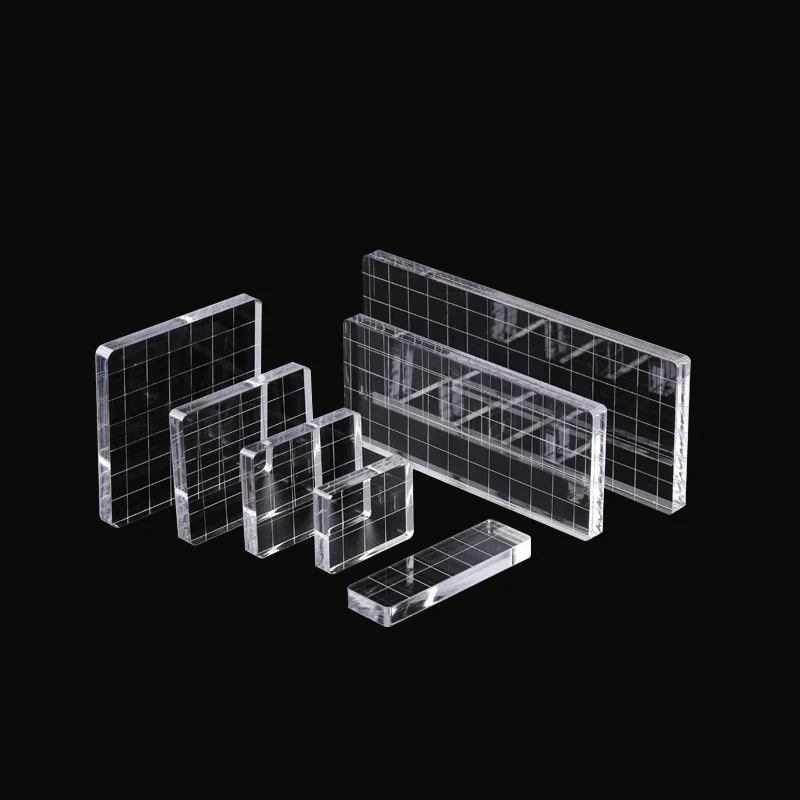 Different Size Transparent Acrylic Block Pad Perfect For Clear Rubber Stamp Use DIY Scrapbooking Crafts Handmade Tool New