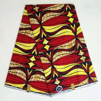 

CS- New popular African 100% cotton Lace Fabric 5 yards 2020 Prints African High Quality Material Nigerian dress