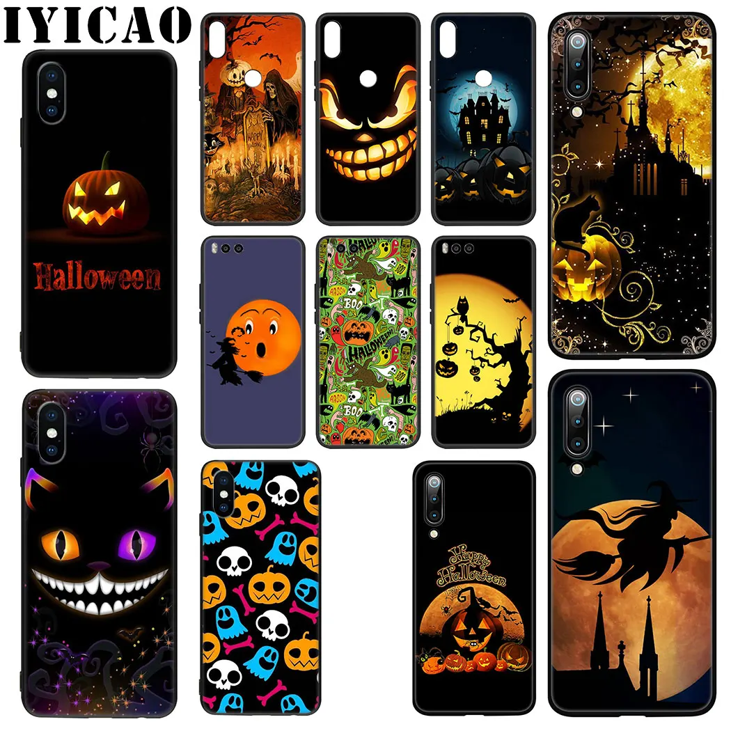 Halloween Pumpkin Horror Witch Soft Case for Xiaomi Mi 10 9 8 A3 A2 9T Pro Lite A1 CC9 CC9E 5X 6X Cover | Мобильные телефоны и