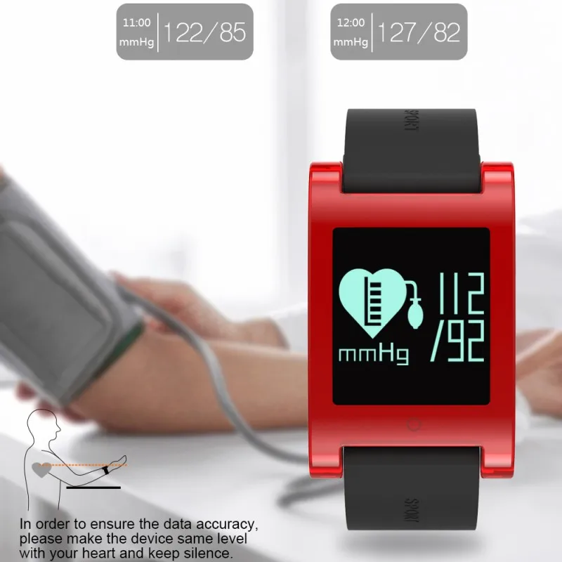 

0.95inch Color Screen Smart Bracelet Waterproof Fitness Tracker Blood Pressure Heart Rate Monitor Calls Messages Wristband S1