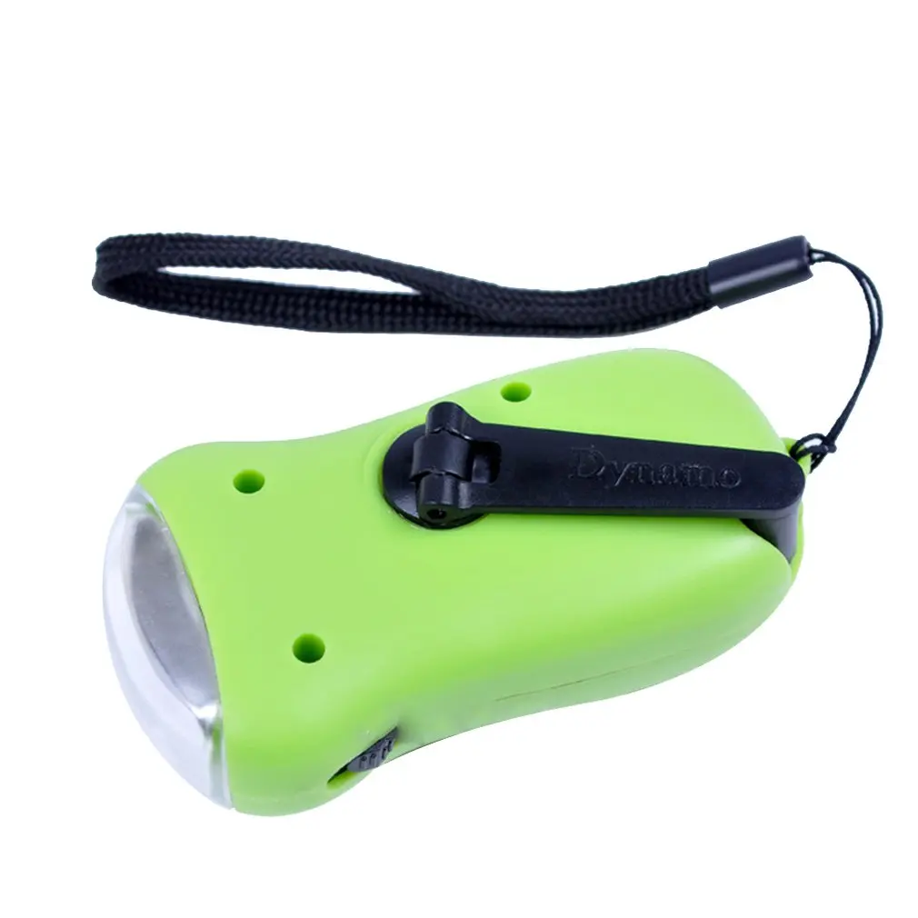 NE_ 3 LED Solar & Hand Crank Rechargeable Torch Waterproof Camping Flashlight