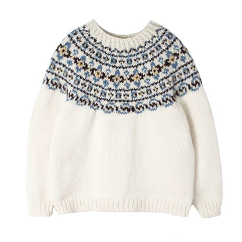 

Men Women Sweater Spring Autumn Color Block Pattern Knitted Stripe Sweater Casual Pullover Knitwear 2020 Jumper Top Streetwear