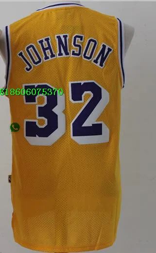 As photo Быстрая, Мужская футболка в стиле Лос-Анжелес Magic 32 Allen 3 Iverson Johnson 1 - Цвет: As photo