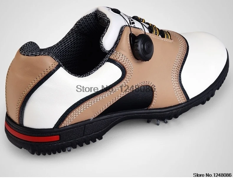 Pgm обувь для гольфа мужская кожаная Нескользящая спортивная обувь водонепроницаемые ручки пряжки спортивные туфли со шнурками для мужской тренировочной обуви AA51038