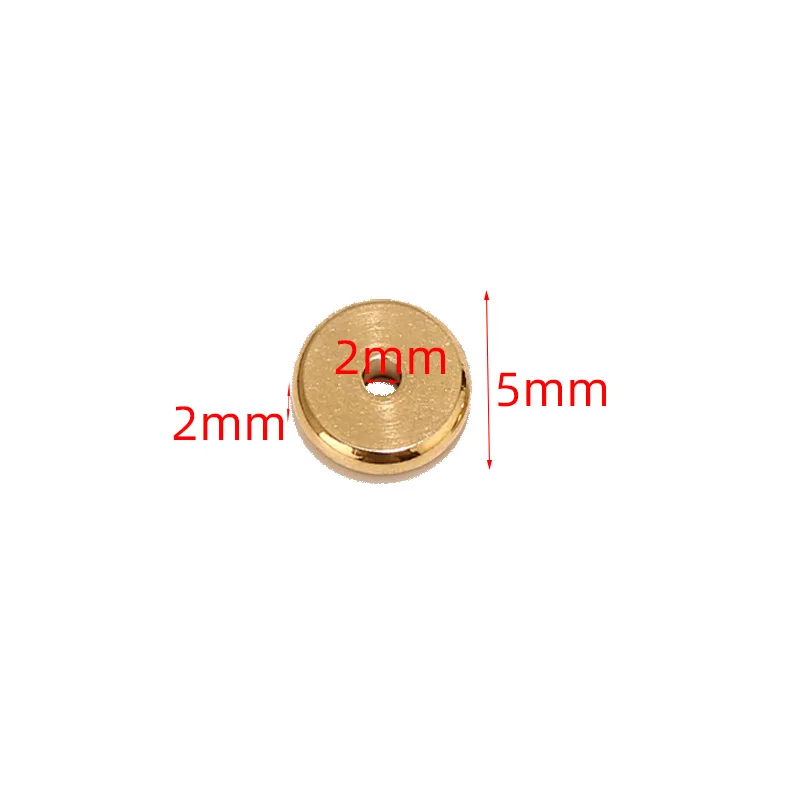 Perline Distanziali Acciaio Inox - 120 Pezzi 5mm - Per Creazione Gioielli - Foto 3