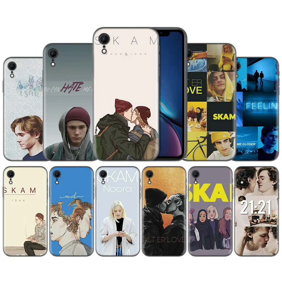 

SKAM Pattern Silicone Ultra-thin TPU Silicone Soft Case Cover for iPhone X XS XR XS 11 11Pro Max 7 8 6 6S 5 5S 5C SE Plus Case