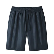 

2022 New Summer Ice Thin Quick Drying Men'S Shorts Wear Loose 100KG 5-Point Pants And Sports Leisure Running 4-Point Trousers