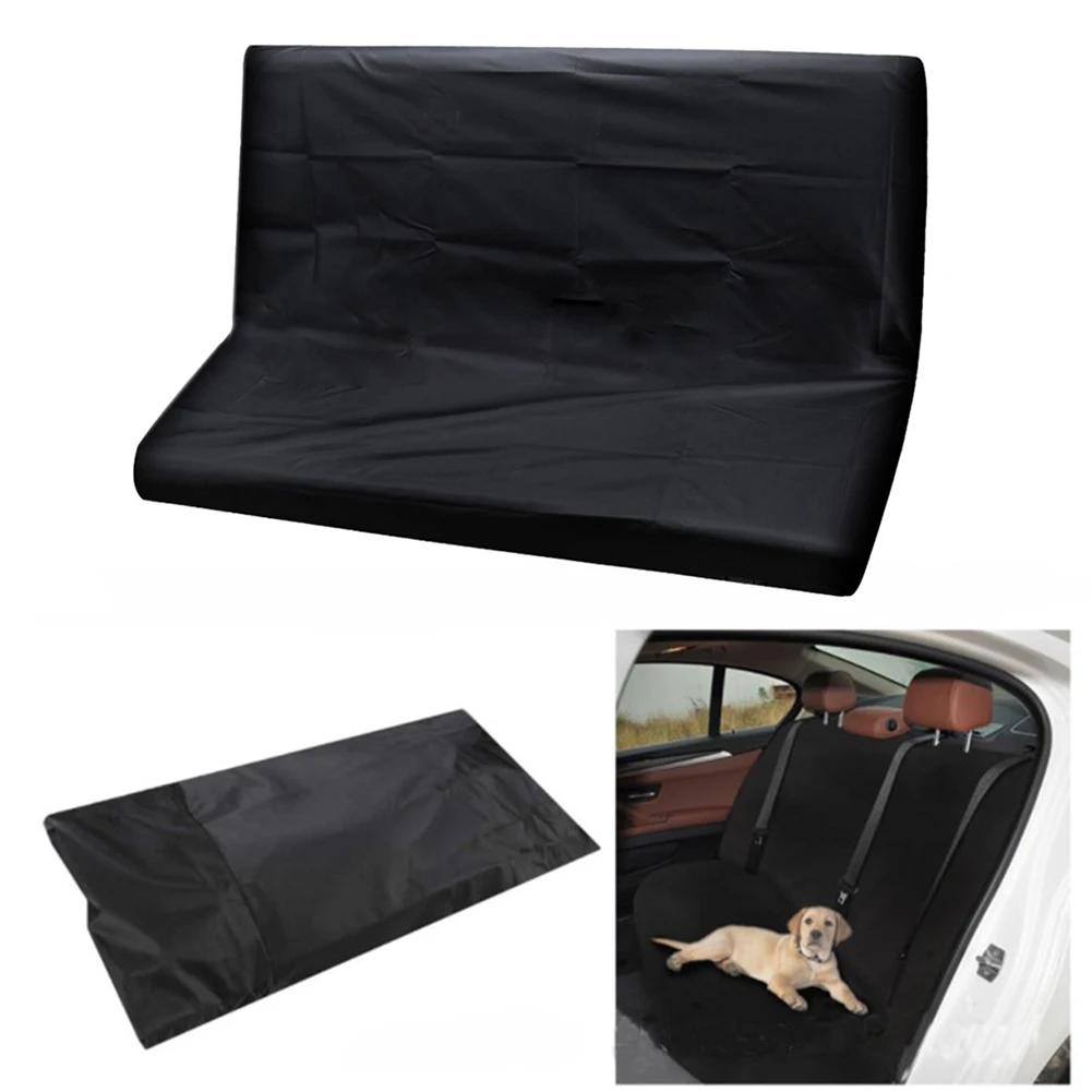 

Car Seat Cover for pet scratch proof Protector Black Waterproof Universal Car Rear Bench Cover