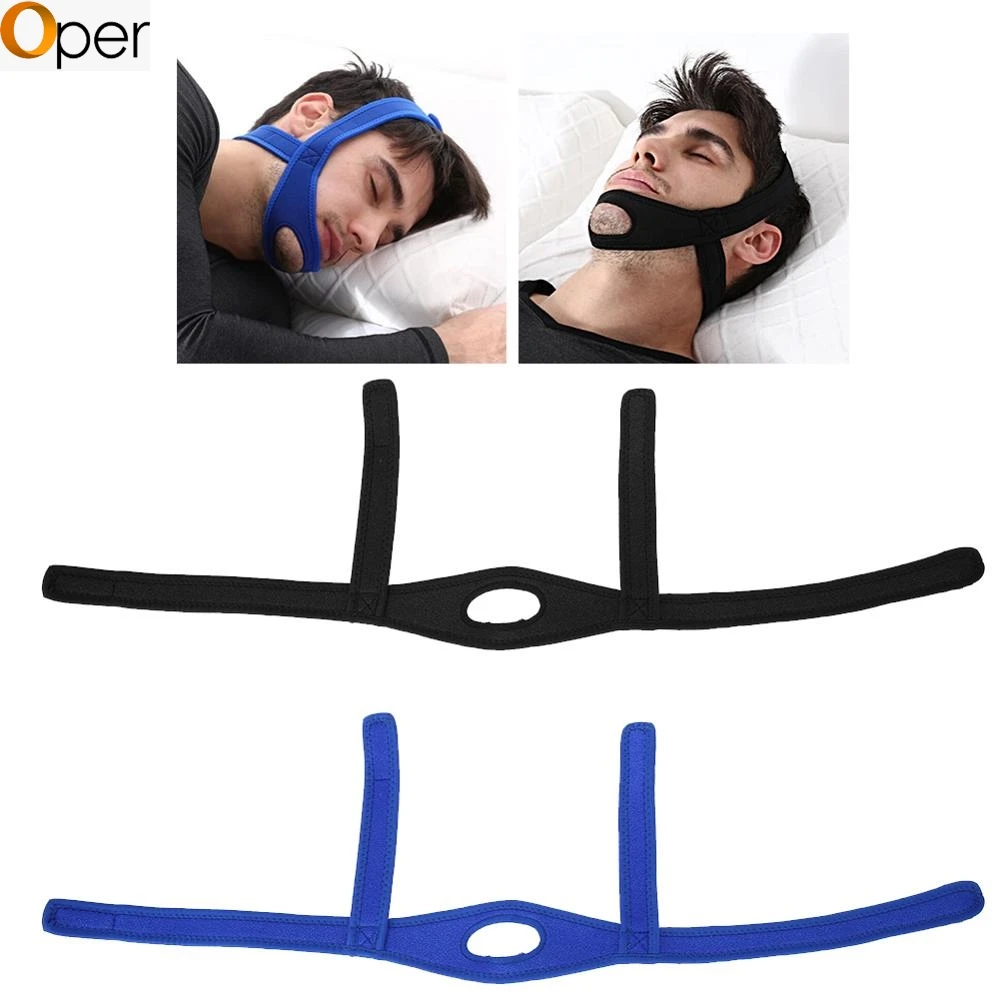

Unisex Breathable Anti-Snoring with Sleep Anti-snoring Adult Faces Chin Dislocation Correction Jaw Support Band Health 2 Colors