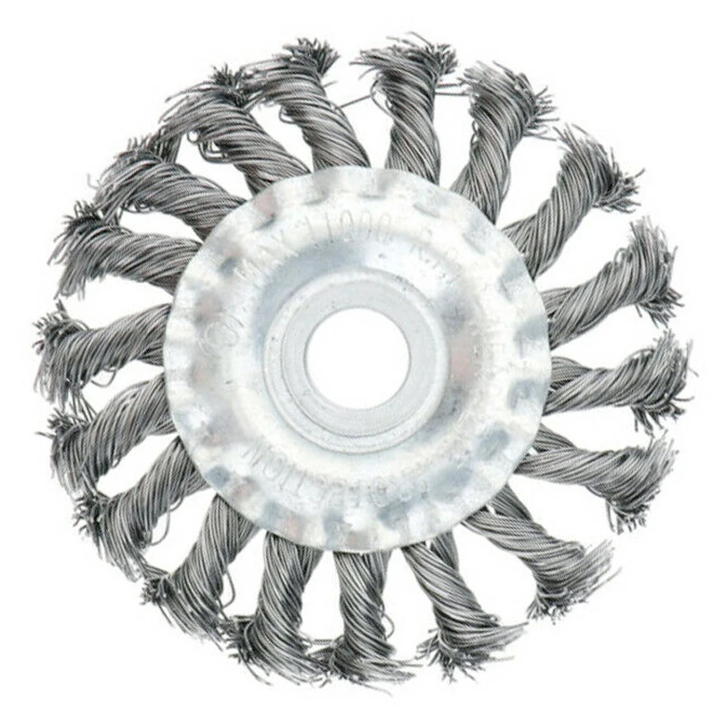 Стальная проволока щетки чистое колесо чашка металлическая очистка ржавчины шлифовальный 6 мм хвостовик шины