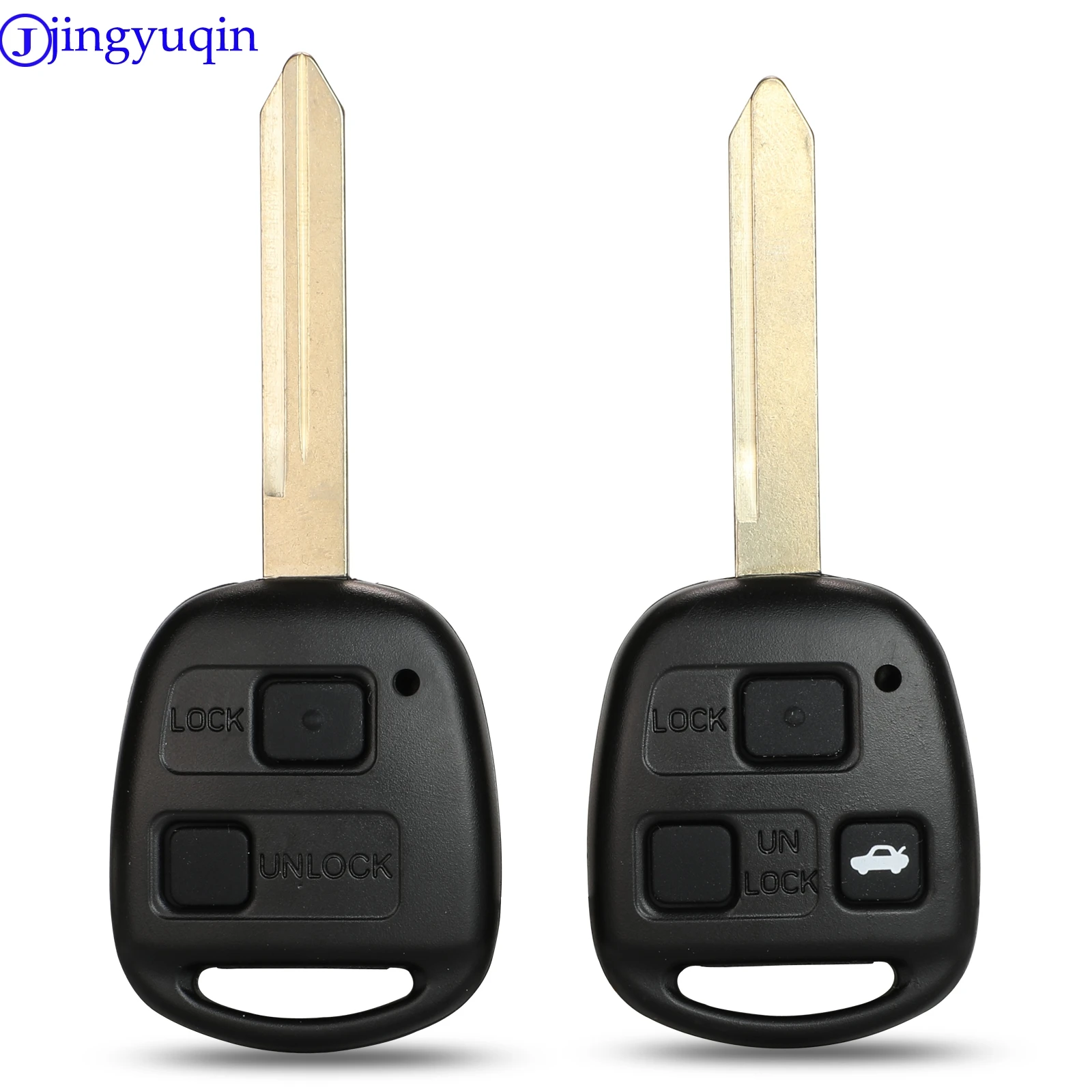 jingyuqin с резиновой Pad Remote ключа автомобиля Shell чехол для Toyota Yaris Carina Corolla Avensis Обложка