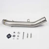 Slip On Motorcycle Exhaust Mid Connect Tube Exhaust System Stainless Steel For Kawasaki Z800 2013 2014 2015 2016