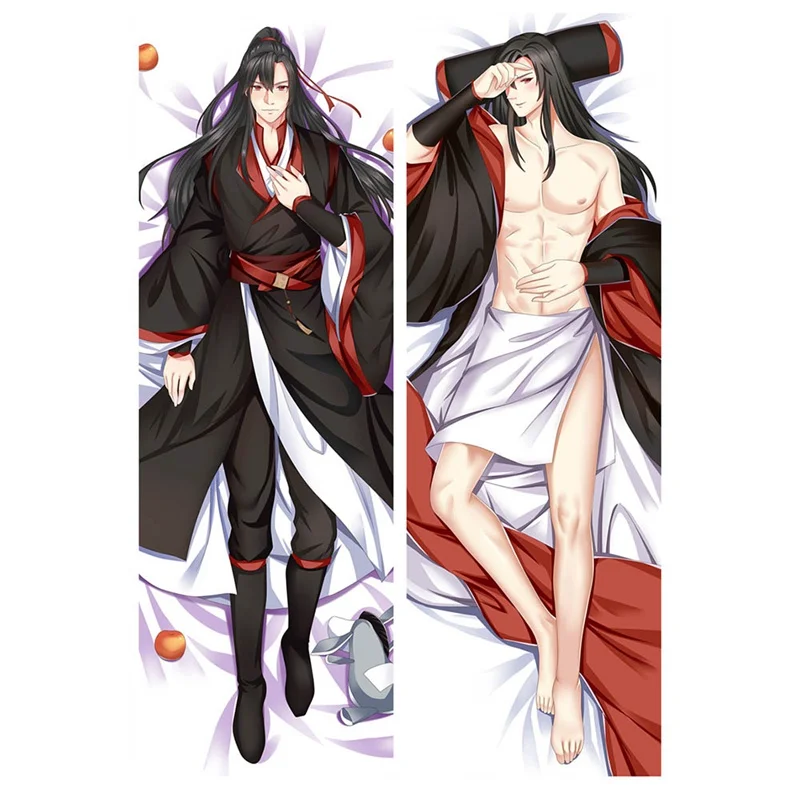 

Anime Modaozushi Pillowcase, Peach Skin Hug Pillowcase, Hug The Body Family Car Decorative Pillow Gift