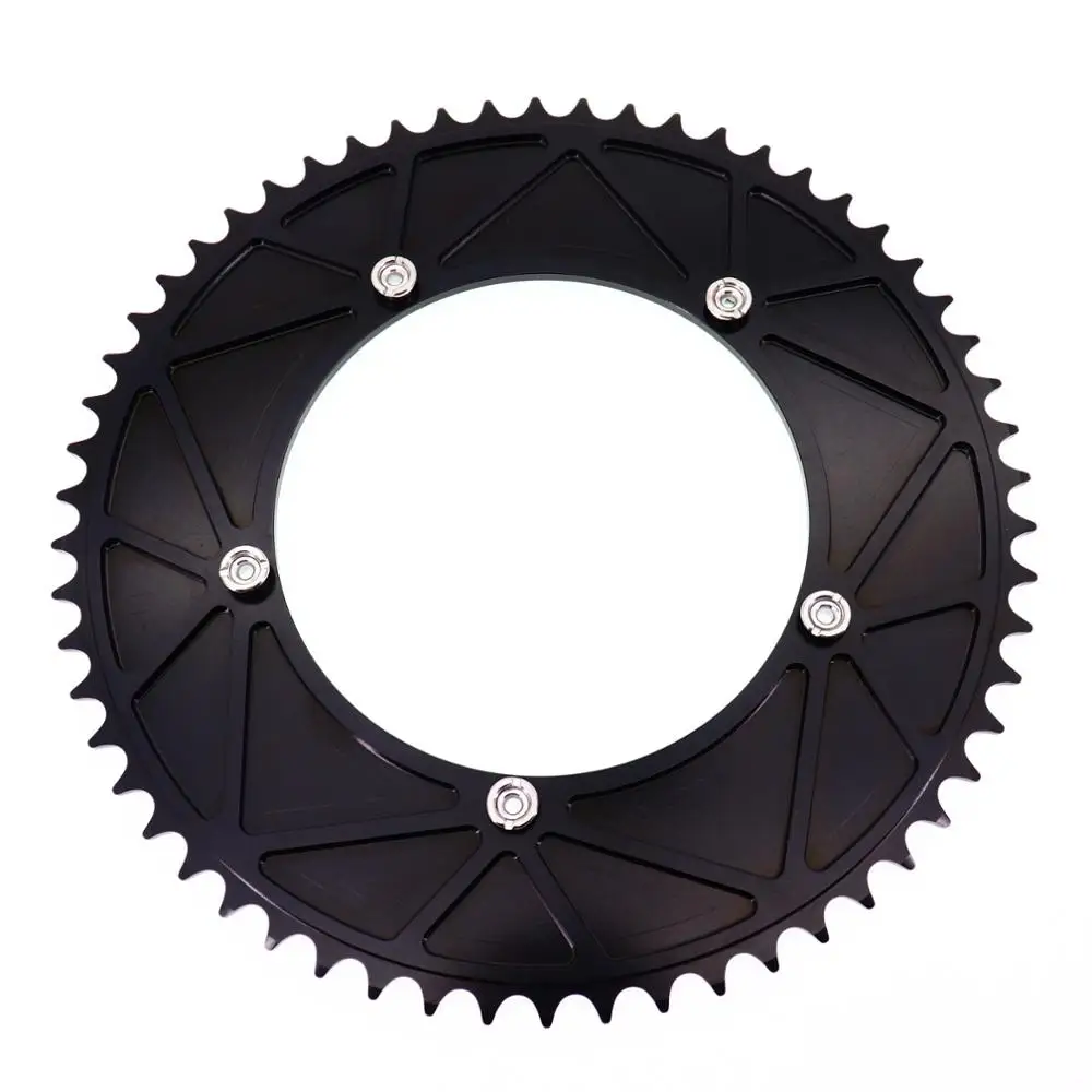 Stone 144 BCD Aero Chainring Fixed gear Track Bike Fixie Round 42T 46T 47T 48T 50T 52t 54 57t 58t 59 60t зуб 144bcd ChainWheel