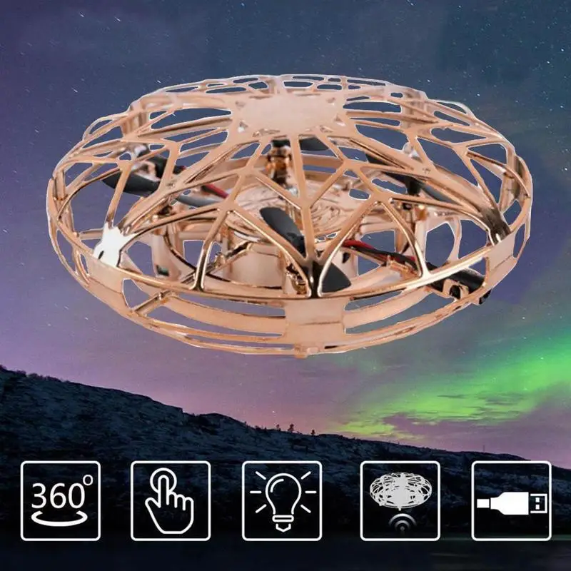 Induction Vehicle UFO Anti-collision Flying Helicopter Induction Kids Hand Aircraft Electronic Drone Mini Magic Sensing Toy G5S2