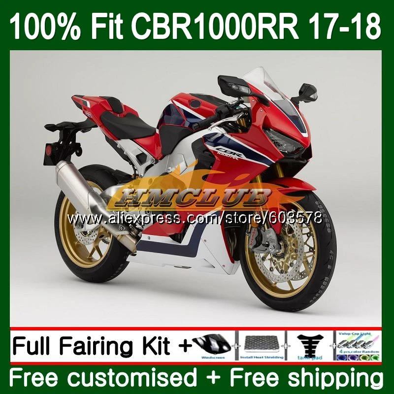 Впрыска+ бак для HONDA CBR1000 RR CBR 1000 RR 128CL. 3 CBR 1000RR CBR-1000RR CBR1000RR 17 18 Обтекатели красный глянцевый - Цвет: No. 1