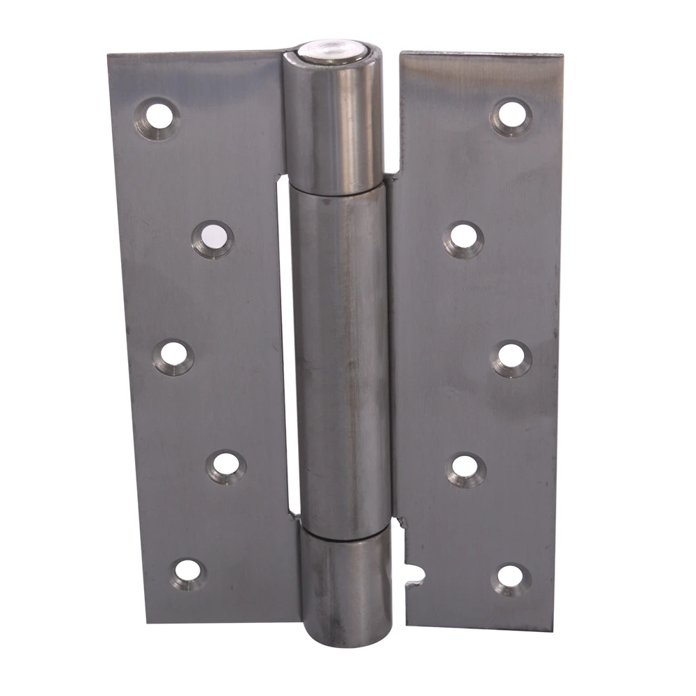 6 Inch Stainless Steel Automatic closing Single Action Silver Spring Door Hinges Adjustable tension Pack of 2