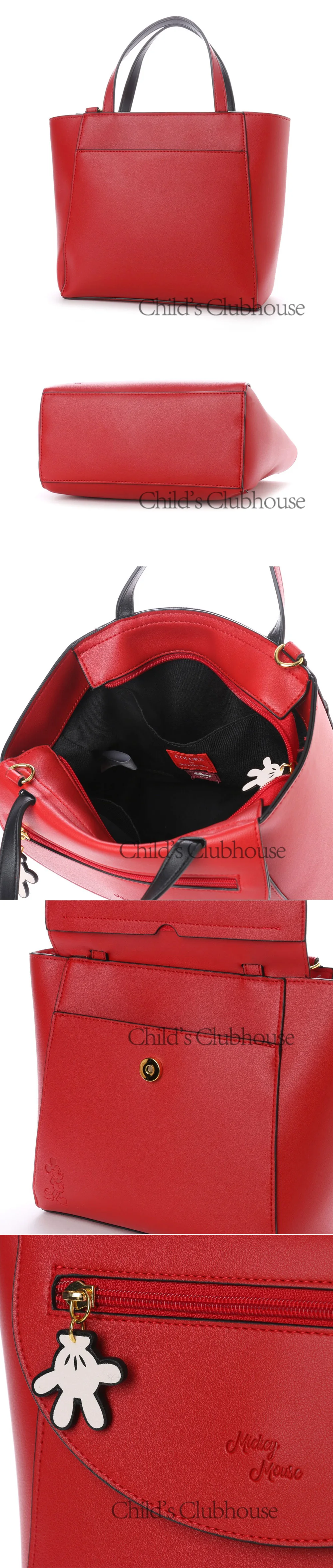 Дисней Микки Маус женская сумка из ПУ кожи большая женская сумка Высокое качество повседневные женские сумки через плечо