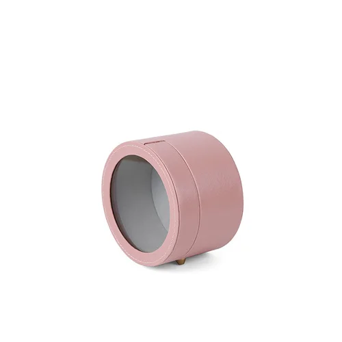 pink Круглая кожаная коробка для цветов, свадебный подарок, упаковка букета для цветов, коробки для украшения цветов, упаковочные коробки для цветов - Цвет: pink