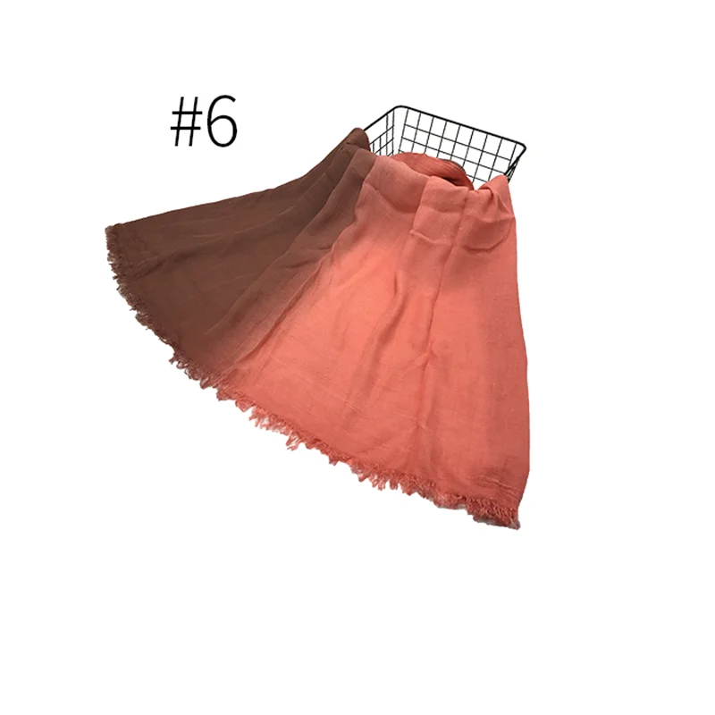 color 6 Зимние новые модные кашемировые Женские однотонные 15 цветов Рождественский Подарочный шарф осенние шали и обертывания полотенце Femme пляжные - Цвет: color 6