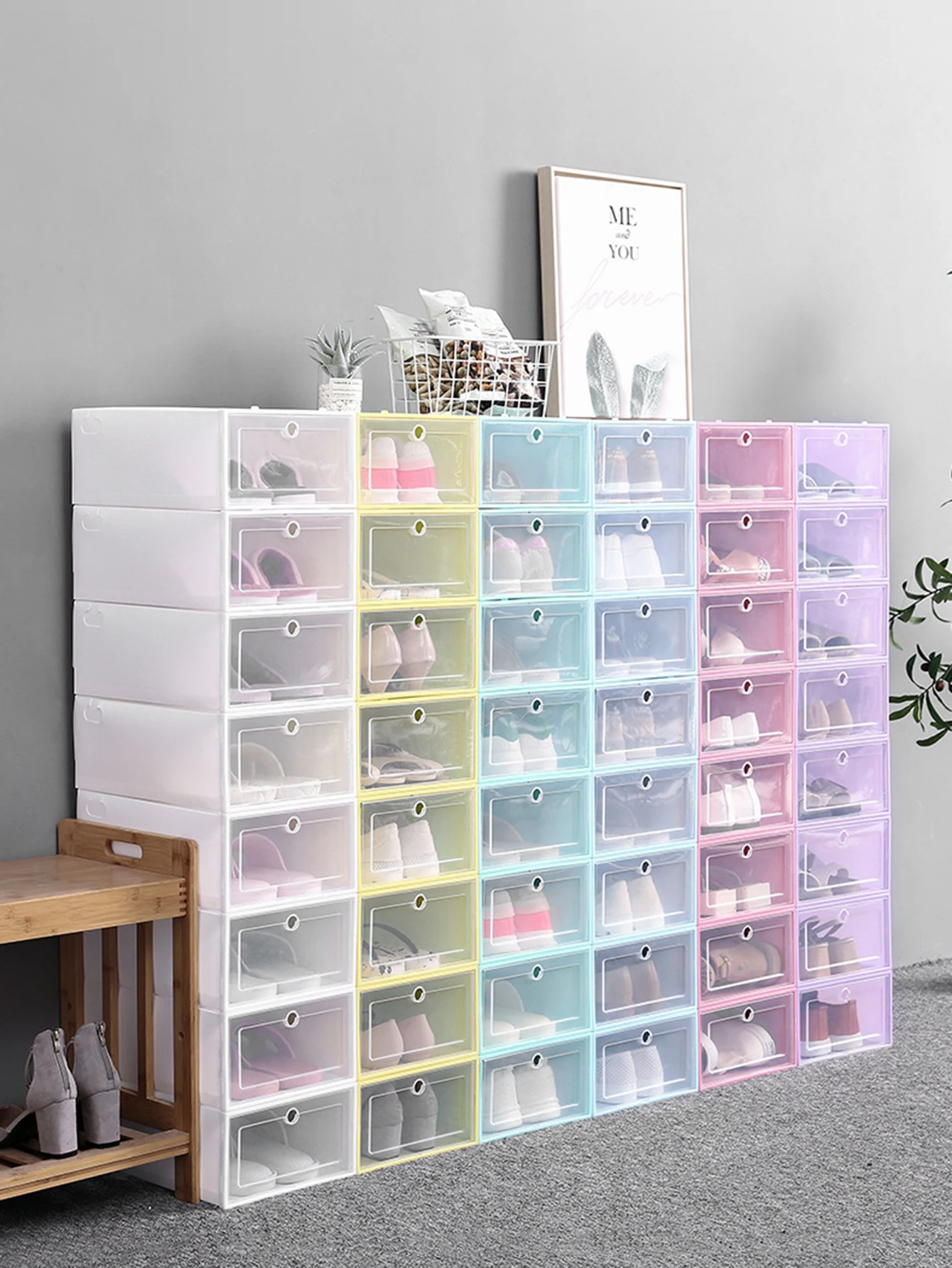 transparent drawer shoes box on 1pc Lip Open Cover Plastic Shoe Hanger Shoes Storage Box Transparent Shoe Box Drawer Divider Shoes Drawer Case Shoes Organizer Aliexpress