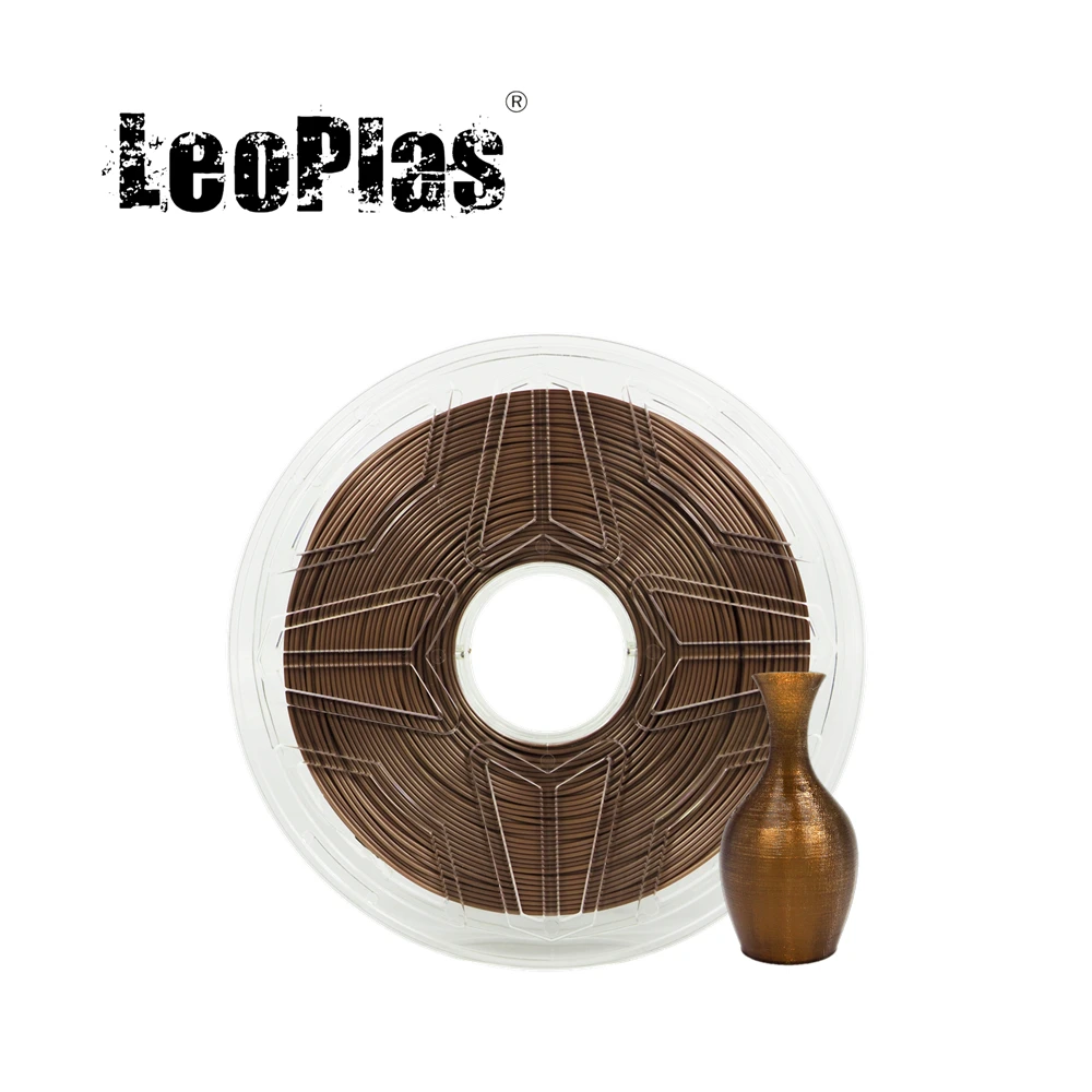 LeoPlas 1 кг 75 мм Гибкая мягкая кофейно коричневая ТПУ нить для 3D принтера FDM ручка