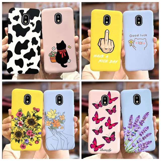 For Samsung Galaxy J7 2017 Case SM-J730F Silicone Soft TPU Fundas Painted Cover For Samsung Pro 2017 J7Pro Cases Bumper