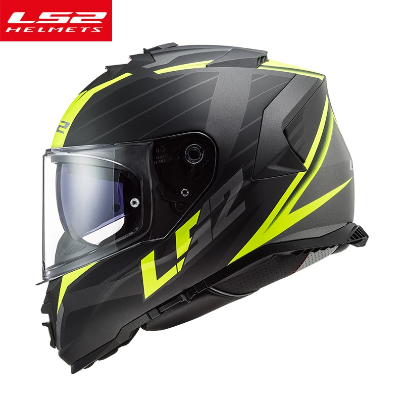 LS2 FF800 STORM Full Face KPA Shell Motorcycle Helmet With Double Lens Man Woman Casco moto Without Anti-fog Patch capacete moto