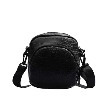 

Harajuku Crocodile Women Shoulder Bag Solid Bags For Women Men 2019 Vintage Fashion Girls Ladies Mobile Phone Crossbody Bag