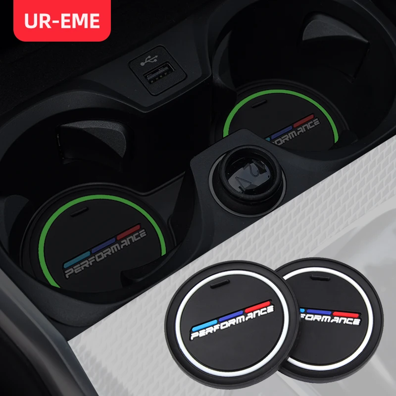 Car Coasters Cup Holder Mats For BMW F10 G30 F30 G20 F31 Series 1 3 5