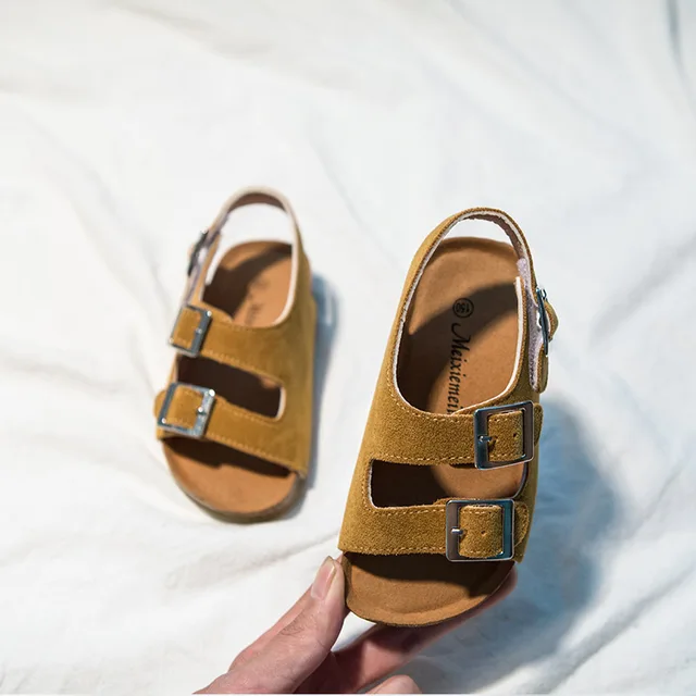 ULKNN 2021 kid's Summer BOY'S Girls' Slipper Baby Sandals Beach Girl Summer Sandals For Boys students school sandals khaki