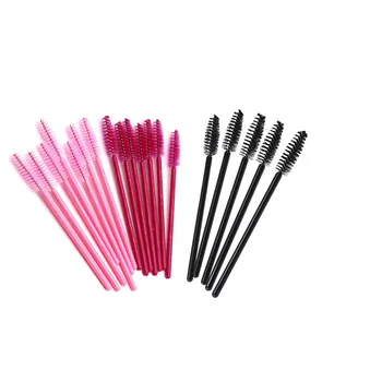

New Arrivals 50 Pcs Eyelash Brushes Soft Head For Eyelashes Eyebrow Applicator Mascara Wand Microbrush brushes Makeup Brushes