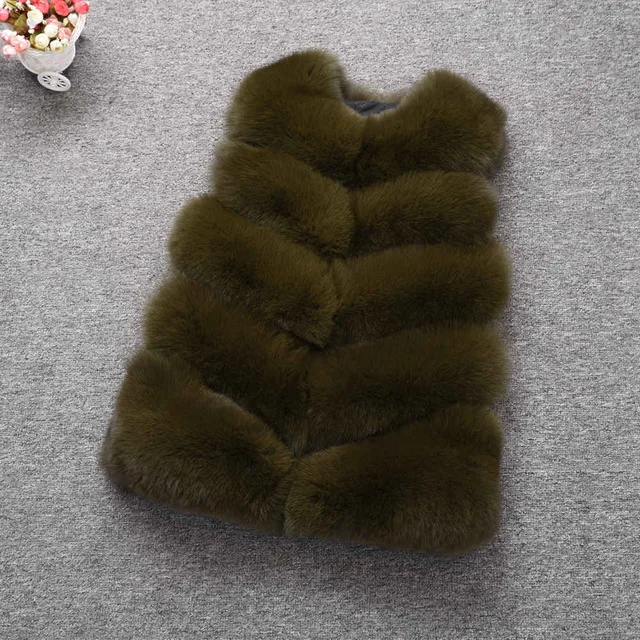 JKKFURS Новое поступление натуральный Лисий мех жилет женский Зимний натуральный мягкий натуральный мех длинный жилет модное пальто 5 рядов жилет S1571 - Цвет: Khaki Green