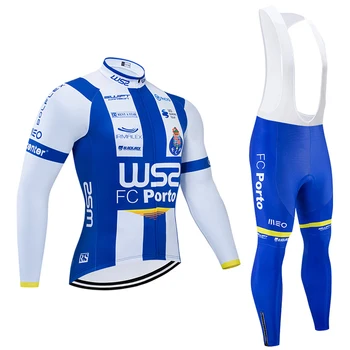 

Winter 2020 WS TEAM Long sleeves Cycling JERSEY Bike Pants set mens Ropa Ciclismo Thermal Fleece bicycling Maillot Culotte
