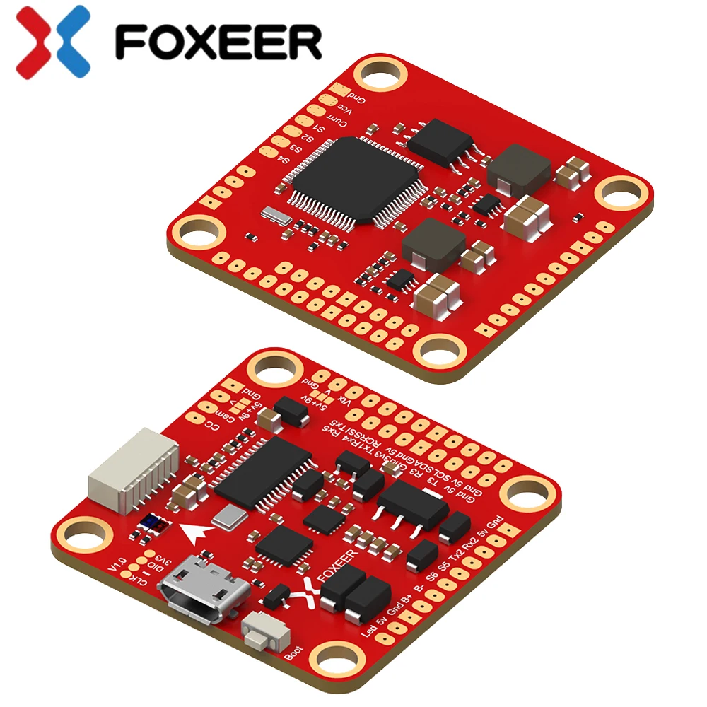 

Foxeer F722 Dual Flight Controller STM32F722RGT6 MPU6000 and ICM20602 OSD for RC FPV Racing Drone Quadcopter