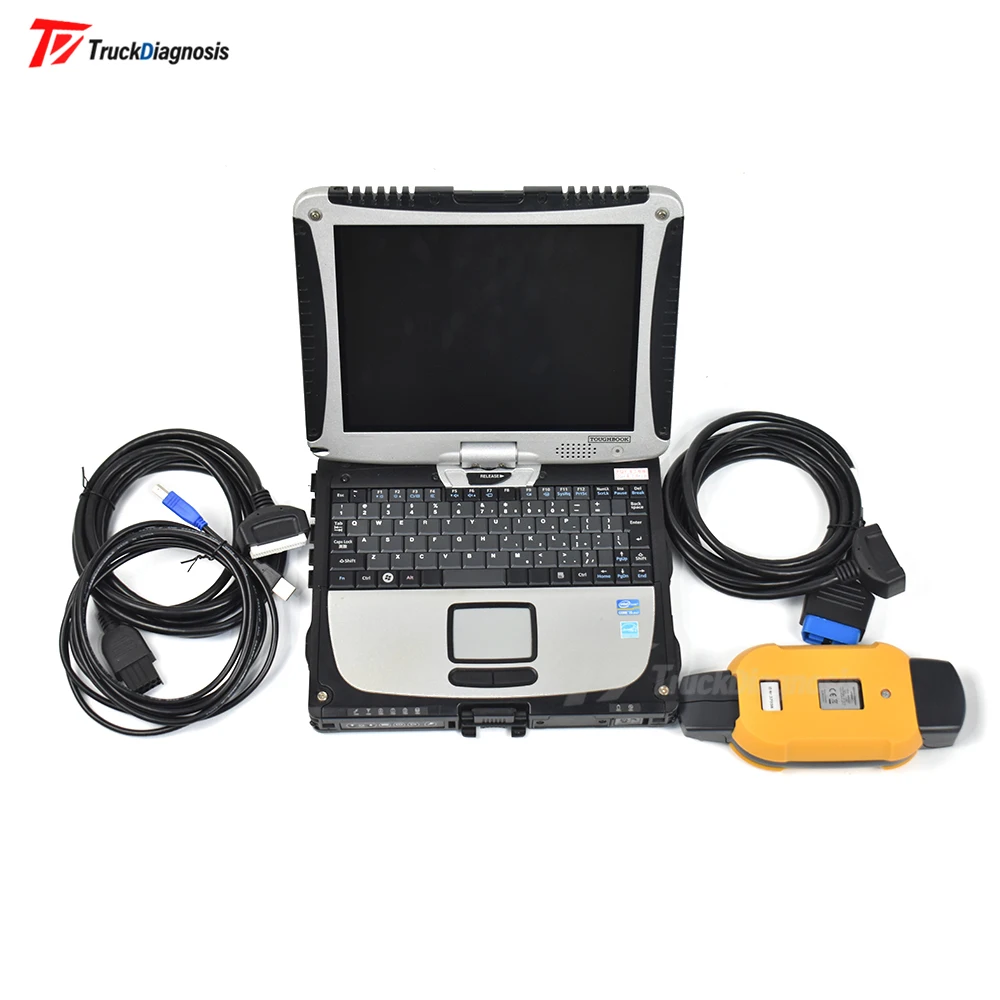 

For volvo truck Diagnostic scanner tool Toughbook CF19 Laptop vcads 88890180 interface with PTT 2.7 /88890020 vcads pro