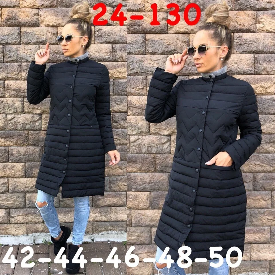 

2018 Autumn New Style Stand Collar Cotton-padded Clothes Mid-length Versatile Women's AliExpress