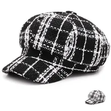 Весенние женские модные ретро бейсболки с восьмилезвиями Gavroche береты английские французские плоские шапки для девочек