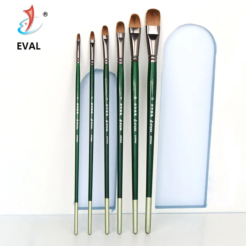 EvalProfessionalHighGradeWeaselHairOilPaintingBrushFilbert
