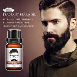 Beard Growth Essential Oil 100% Natural Organic Enhancer Beard Oil Hair Loss Treatment Products For Men Beard Care Beauty Health