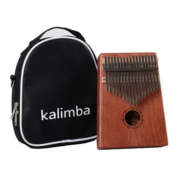 

17 Keys Wooden Kalimba Thumb Piano Finger Percussion Professional Musical Instruments - Peach Blossom Wood/Acacia Mangium