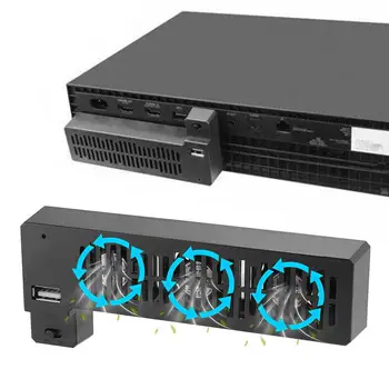 

External 3-Fan USB Cooling Fan Cooler for Microsoft Xbox One X Game Console