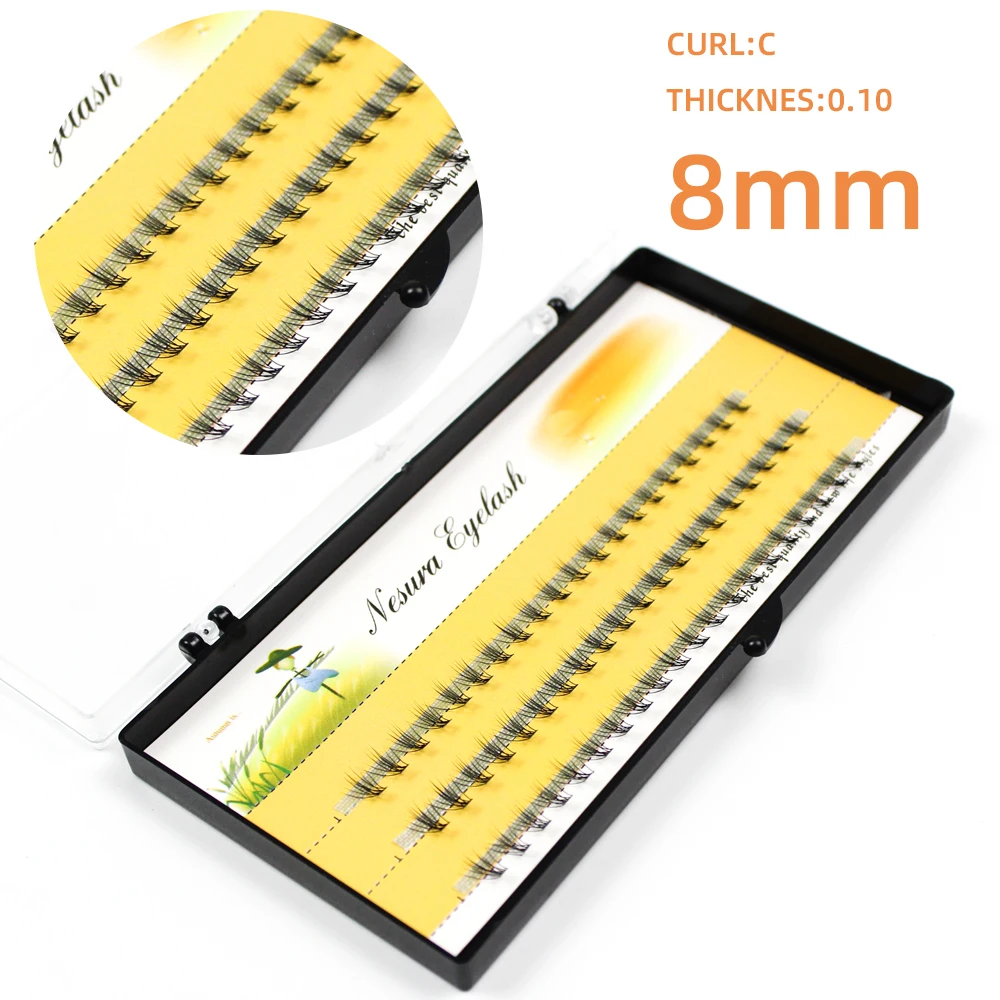 

GJLash 60Pcs 10D Handmade Individual Eyelash Extension 3D Russian Volume Lash Extension Eyelash Grafted Fake False Eyelashes