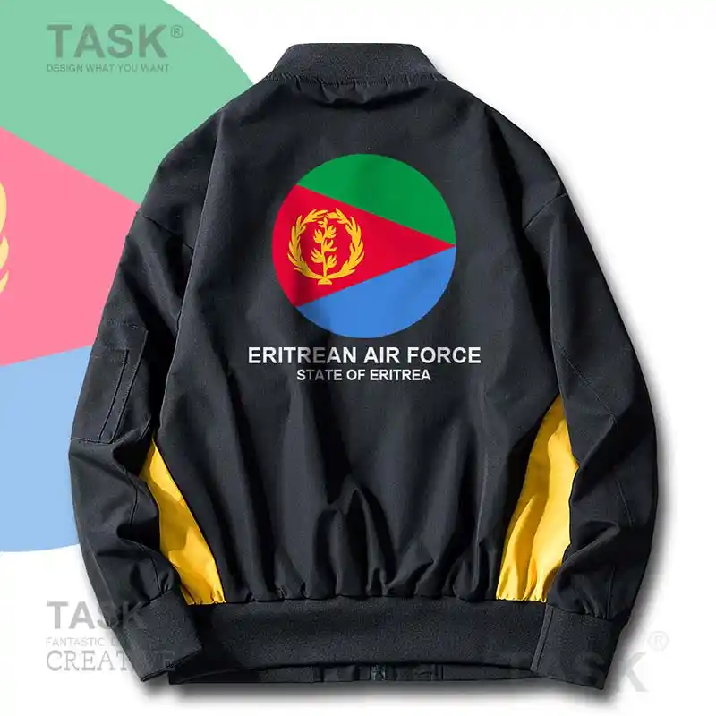 Military Army Jackets Air Force Eritrea Eritrean Eri Er Men S Bomber Zipper Jacket Casual Slim Fit Pilot Coat Streetwear Clothes Jackets Aliexpress